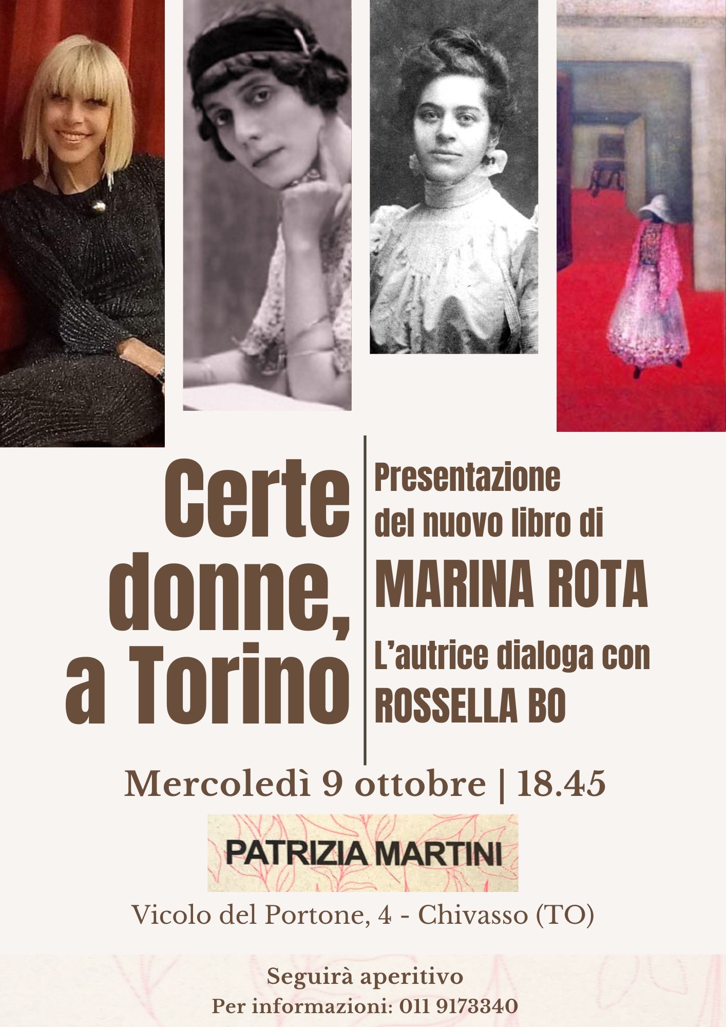 Certe donne, a Torino da Patrizia Martini